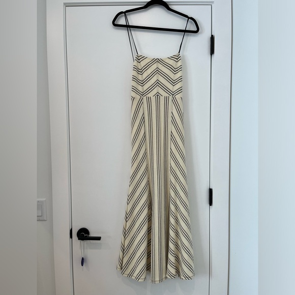 NWT Free People Backless Ivory Crochet Long Dress - Picture 3 of 10